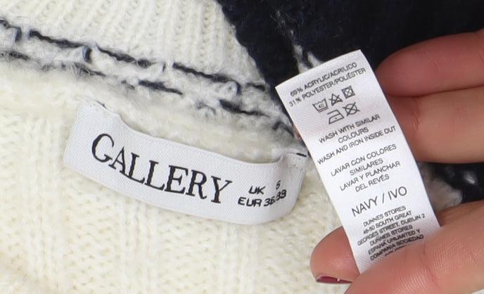 Womens UK Size S Callery Ivory Pullover Jumper