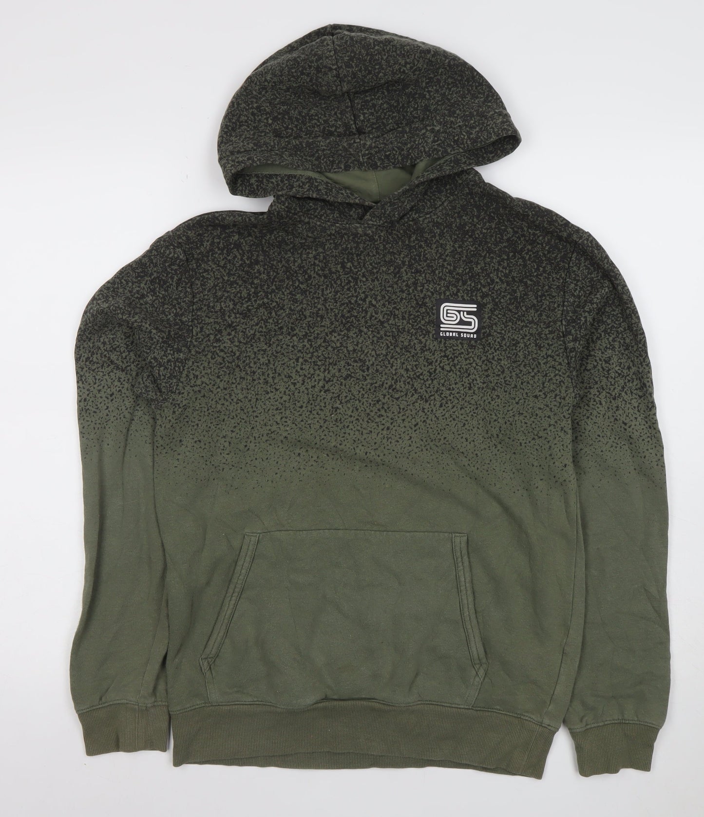 Boys UK Size 13-14 Years H&M Green Pullover Hoodie