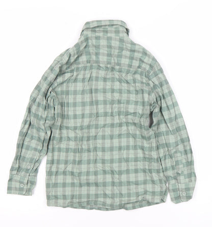Boys UK Size 6-7 Years Dunn & Co Green Basic Button-Up