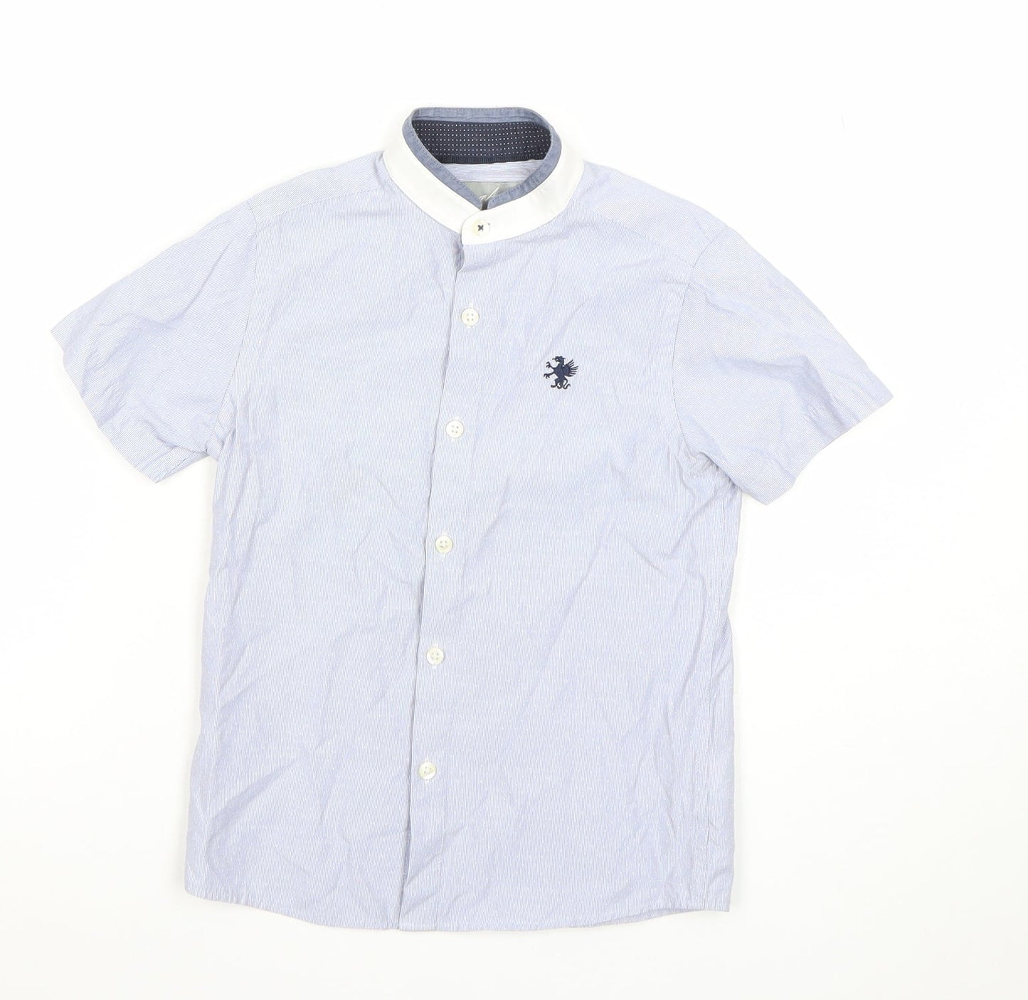 Boys UK Size 6 Years NEXT Blue Basic Button-Up