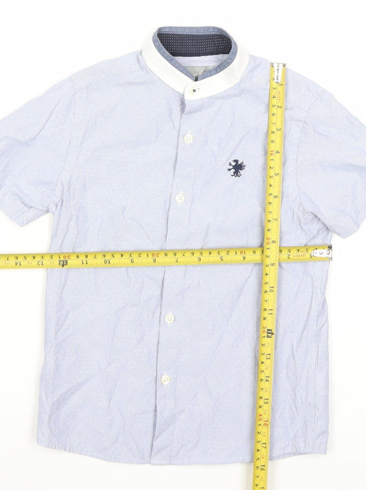 Boys UK Size 6 Years NEXT Blue Basic Button-Up