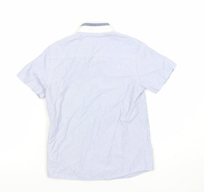 Boys UK Size 6 Years NEXT Blue Basic Button-Up