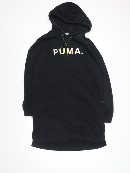Womens UK Size XS PUMA Black Pullover Hoodie