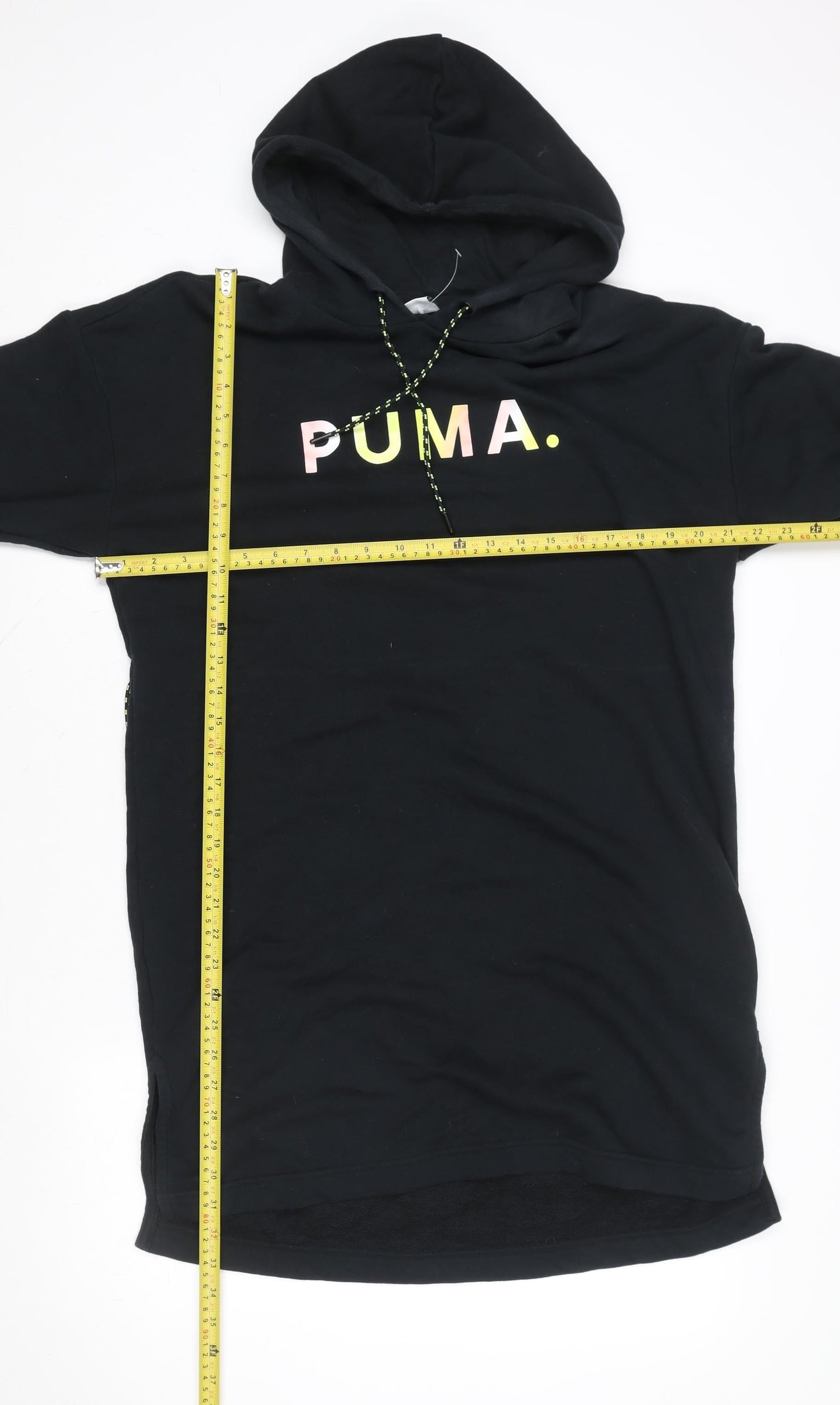 Womens UK Size XS PUMA Black Pullover Hoodie
