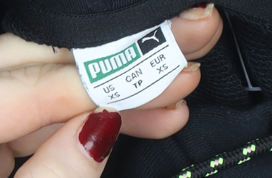 Womens UK Size XS PUMA Black Pullover Hoodie