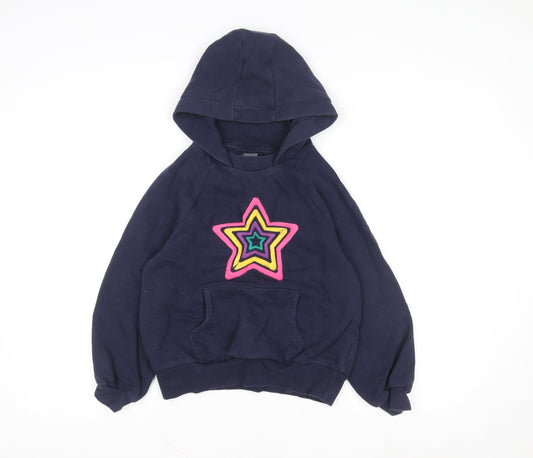 Girls UK Size 9 Years NEXT Blue Pullover Hoodie