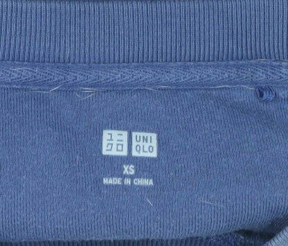 Mens UK Size XS Uniqlo Blue Pullover Sweatshirt