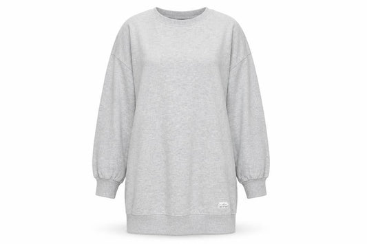 ESMARA Women Grey Long Sleeve Pullover Sweatshirt Size M Cotton Blend