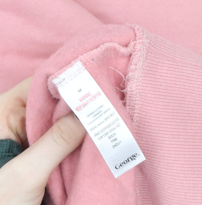 George Women Pink California Graphic Pullover Sweatshirt Size M