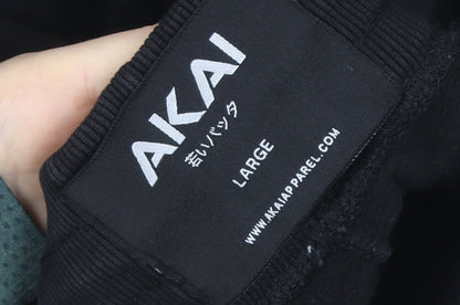 AKAI Men's Black Jogger Trousers L Fleece Activewear Pants