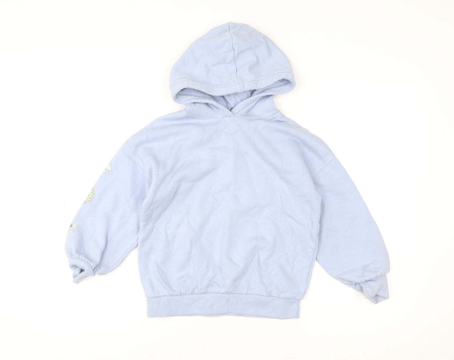 Girls UK Size 7-8 Years Marks and Spencer Blue Pullover Hoodie