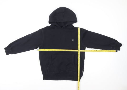 Boys UK Size 11-12 Years French Connection Black Pullover Hoodie