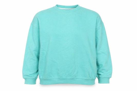Front view of ASOS Women’s Green, size UK 8, Pullover Sweatshirt Crew Neck Casual