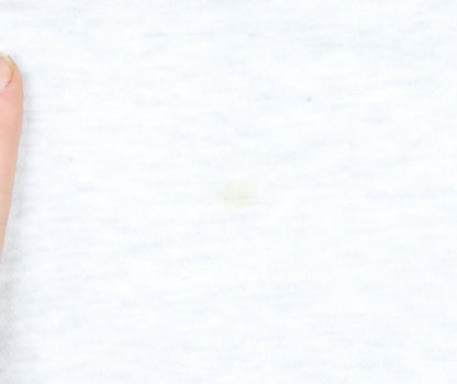 Boohoo Women’s Grey Full Zip Hoodie Small Cropped Sport Logo