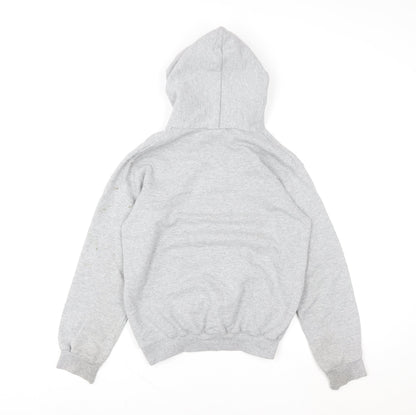 Girls UK Size M Champion Grey Pullover Hoodie