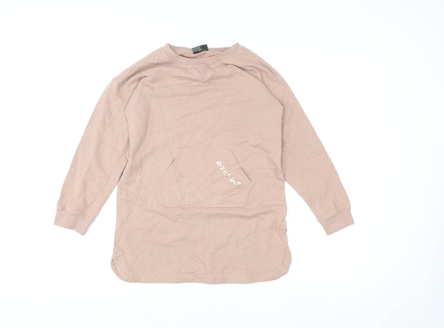 Girls UK Size 8-9 Years Bekkin Brown Pullover T-Shirt