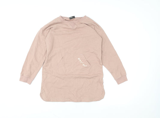 Girls UK Size 8-9 Years Bekkin Brown Pullover T-Shirt