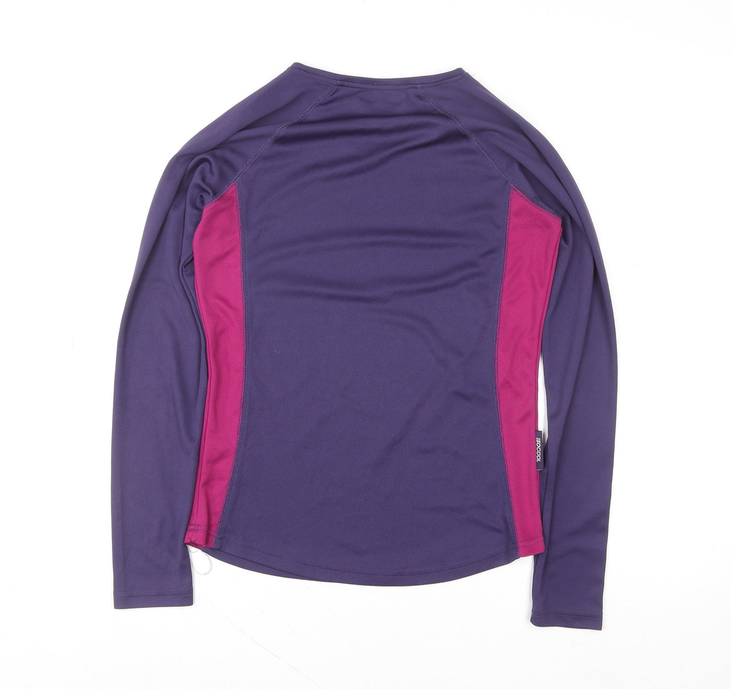 Mountain Warehouse Womens Purple Long Sleeve V-Neck IsoCool Sports Top Size 10