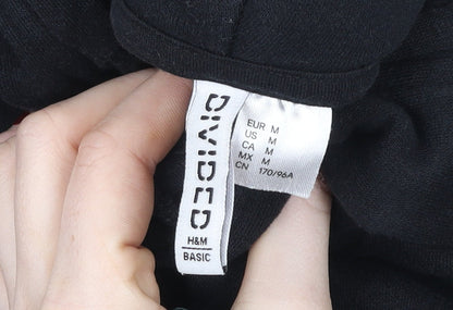 Womens UK Size M H&M Black Pullover Hoodie