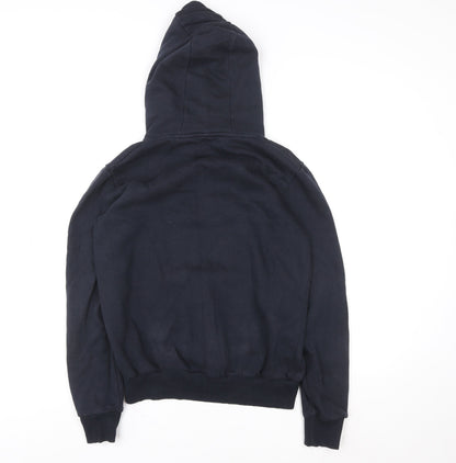 Primark Penn Men's Black Pullover Hoodie M USA Graphic Cotton Blend