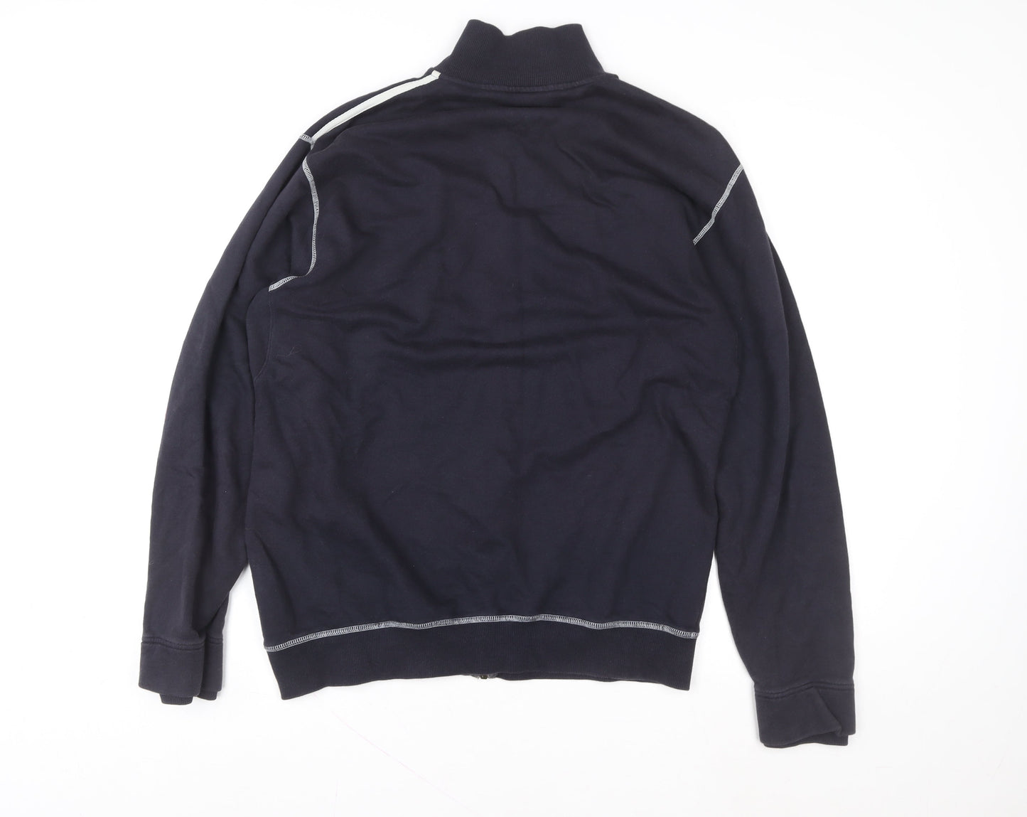 Wrangler Men's Blue Full Zip Cotton Sweatshirt Size L