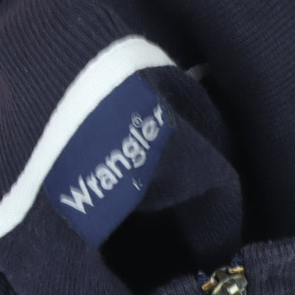 Wrangler Men's Blue Full Zip Cotton Sweatshirt Size L