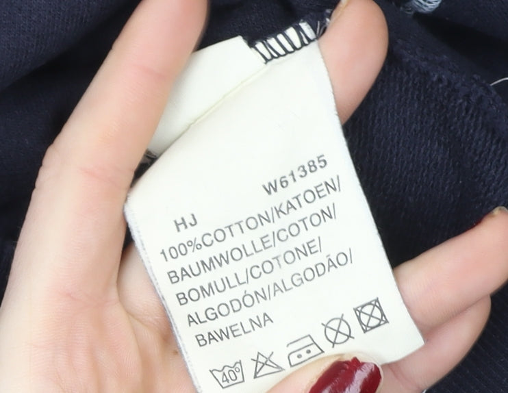 Wrangler Men's Blue Full Zip Cotton Sweatshirt Size L