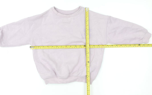 F&F Girls Purple Limitless Possibilities Pullover Sweatshirt 3-4 Years