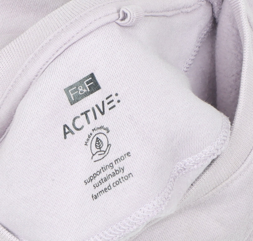 F&F Girls Purple Limitless Possibilities Pullover Sweatshirt 3-4 Years