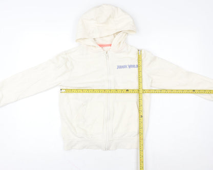 Girls UK Size 9-10 Years Marks and Spencer Ivory Full Zip Hoodie