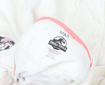 Girls UK Size 9-10 Years Marks and Spencer Ivory Full Zip Hoodie