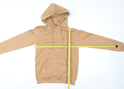 Brave Soul Women Beige Pullover Hoodie XS Cotton Blend Casual