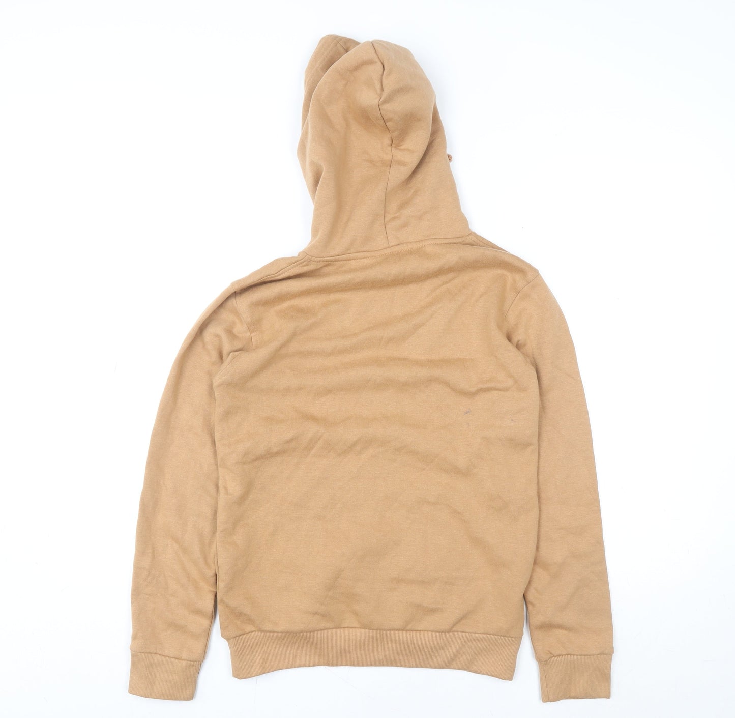 Brave Soul Women Beige Pullover Hoodie XS Cotton Blend Casual