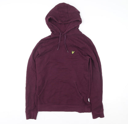 Mens UK Size M Lyle & Scott Purple Pullover Hoodie