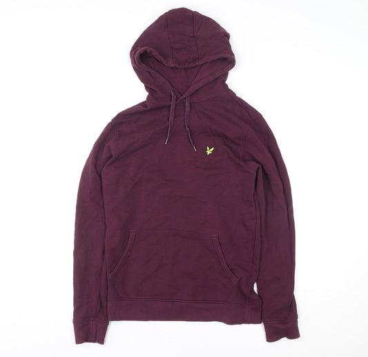 Mens UK Size M Lyle & Scott Purple Pullover Hoodie
