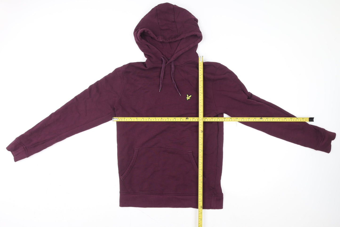 Mens UK Size M Lyle & Scott Purple Pullover Hoodie