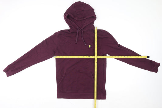 Mens UK Size M Lyle & Scott Purple Pullover Hoodie