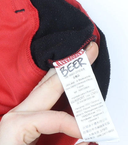 Quechua Boys Red Full Zip Fleece Sweatshirt 12 Years Hiking Outdoor