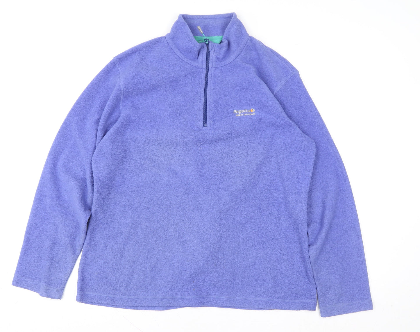 Regatta Women’s Purple Fleece Pullover 1/4 Zip Sweatshirt UK 14