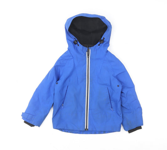 Boys UK Size 3-4 Years Marks and Spencer Blue Puffer Jacket