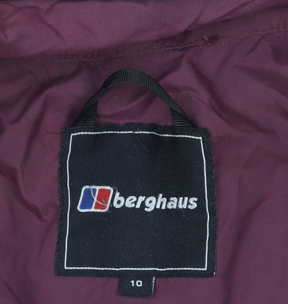 Berghaus Women's Pink Waterproof Hooded Rain Jacket Size 10