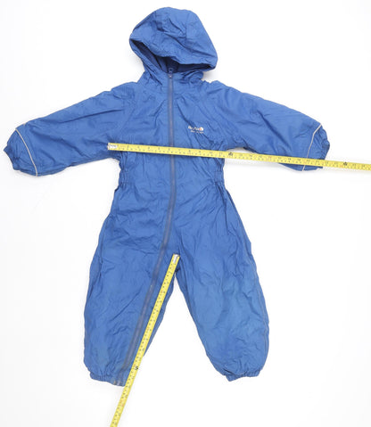 Regatta Blue Hooded Waterproof Snowsuit 24 Months Unisex Baby Winter Wear