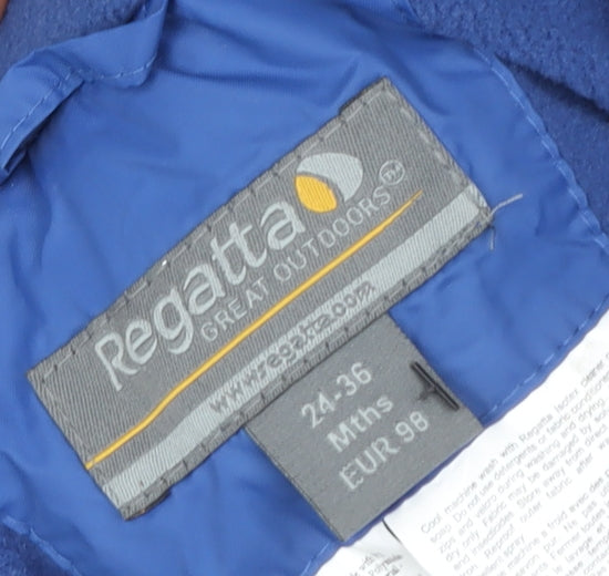 Regatta Blue Hooded Waterproof Snowsuit 24 Months Unisex Baby Winter Wear