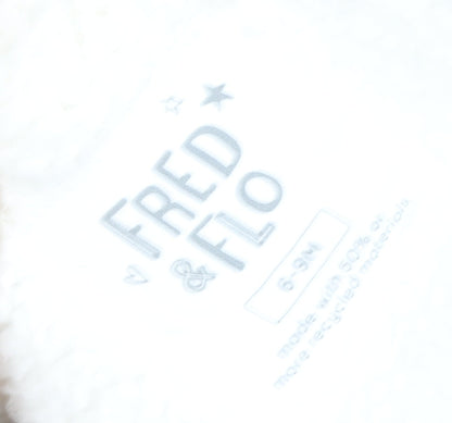 F&F Unisex Baby Yellow Heart Puffer Jacket 6-9 Months Hooded Winter Coat