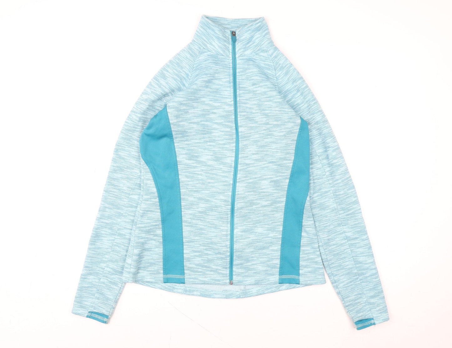 Womens UK Size M Tek Gear Blue Full Zip Sweatshirt