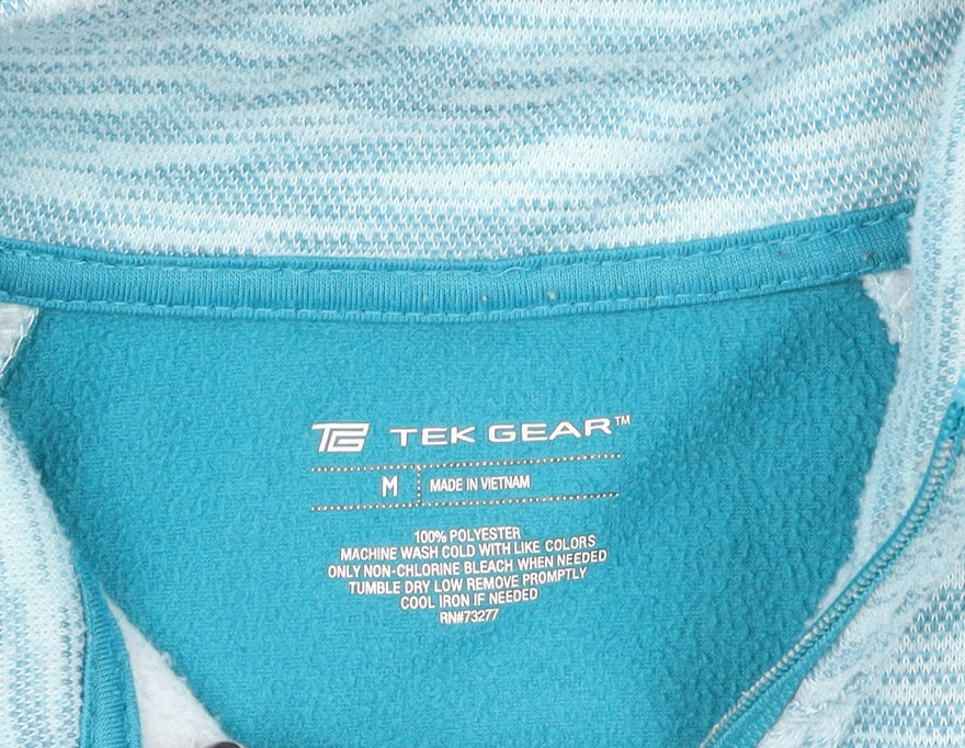 Womens UK Size M Tek Gear Blue Full Zip Sweatshirt