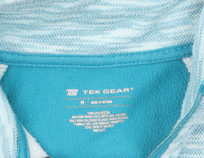 Womens UK Size M Tek Gear Blue Full Zip Sweatshirt