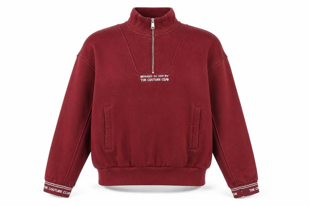 Womens UK Size 4 The Couture Club Red Pullover Sweatshirt