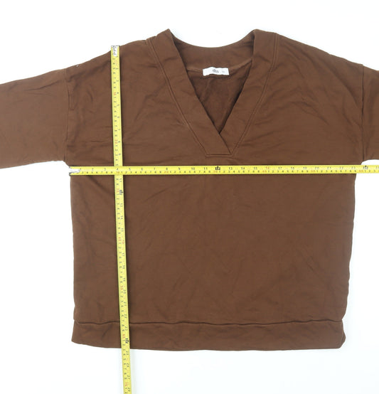 Womens UK Size 16/18 Ellos Brown Pullover Sweatshirt