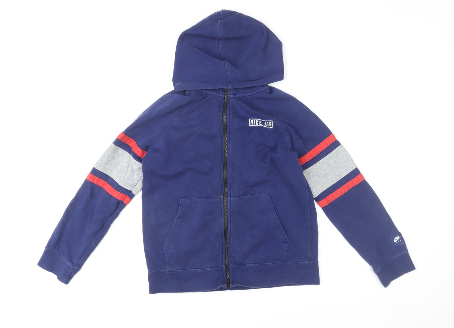 Boys UK Size 14-15 Years Nike Blue Full Zip Hoodie